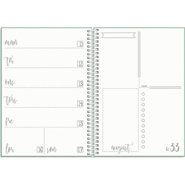Doodle II A5 ugekalender 2025
