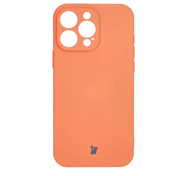 Bizon Case Silicone Magnetic Apple iPhone 16 Pro carrot