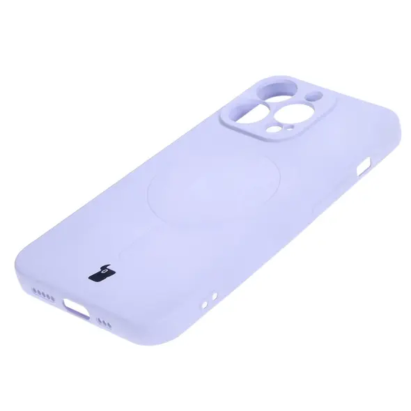 Bizon Case Silicone Magnetic Apple iPhone 13 Pro light purple