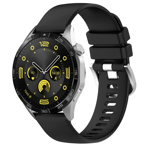 Bizon Strap Watch Silicone Pro Huawei Watch GT 5 Pro/GT 5/GT 4 46mm black