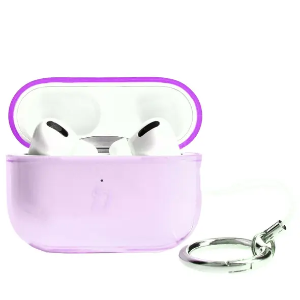 Bizon Case Headphone Clear Airpods Pro 2 clear-pink