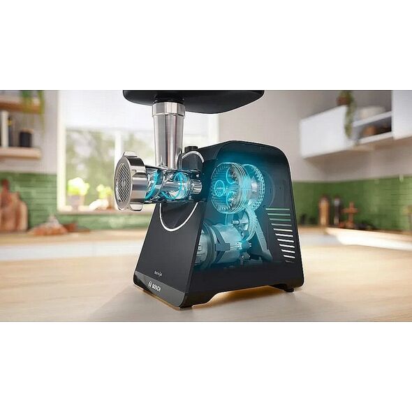 Μύλος κρέατος Bosch Bosch Food Mincer | MFWS430B | Μαύρο | Αριθμός ταχυτήτων 2 | Απόδοση (kg/min) 2,5 14423394 4242005455911