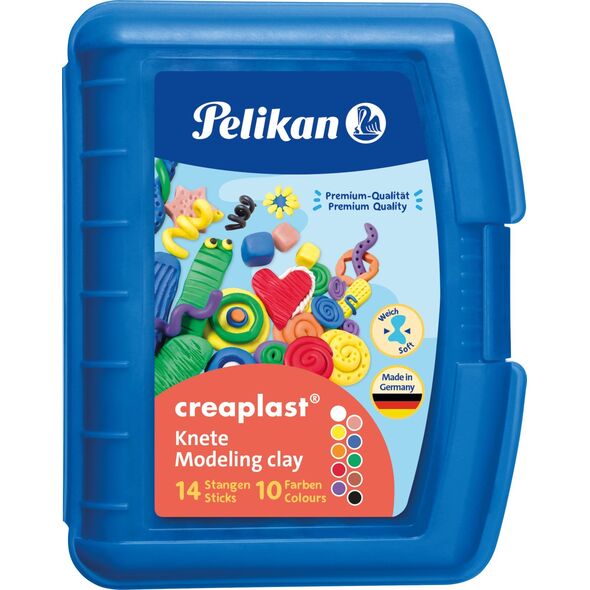 Θήκη Pelikan Pelikan Kinderknete Creaplast 10 Farben im blauen, 240 γρ. 13812352 4012700606730