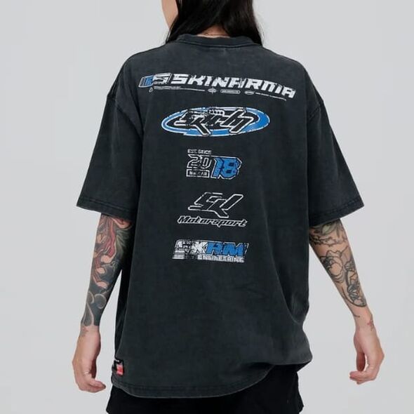 T-shirt Skinarma Asphalt XL czarny