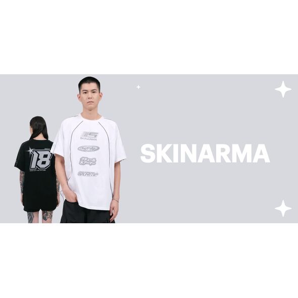 T-shirt Skinarma Delta M biały