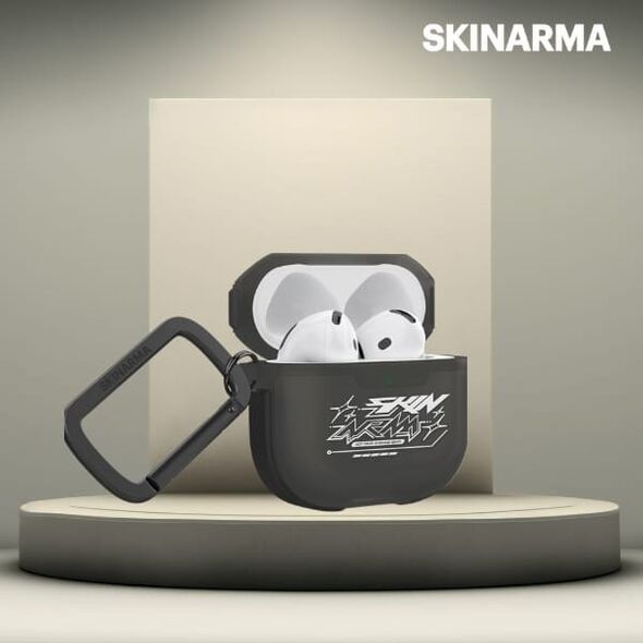 Etui Skinarma Kinzoku do AirPods 4 smoke