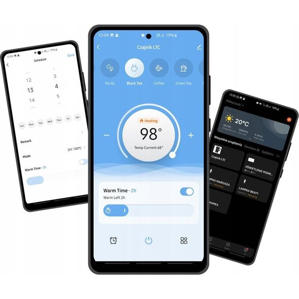 Czajnik Svensson SMART06C tuya wifi 1,7L czarny 2200W