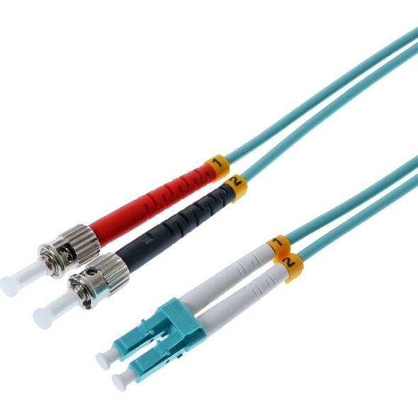 helos Helos LWL Patchkabel LC/ST Duplex 50/125µm OM3 aqua 1,0m 13799369 4005938264070