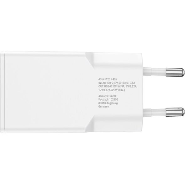 Φορτιστής 4smarts 4smarts Netzladegerät PDPlug Slim 20W GaN 1C, λευκό 13910478 4252011908998