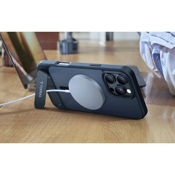 Torras Etui Torras Pstand Series dla iPhone 16 ProMax (Czarne)