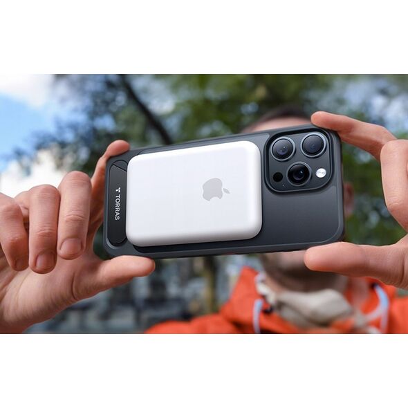 Torras Etui Torras Pstand Series dla iPhone 16 ProMax (Czarne)