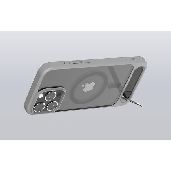 Torras Etui Torras Pstand Series dla iPhone 16 ProMax (Szare)