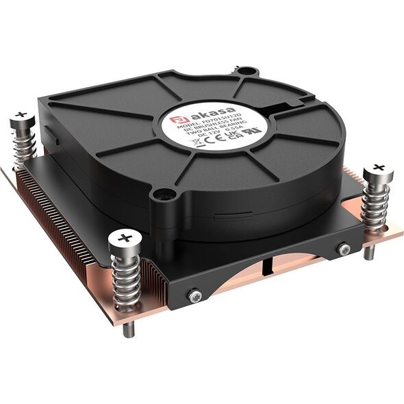 Chłodzenie CPU Akasa Akasa 1U Intel LGA 1700 CPU-Kühler - Kupfer