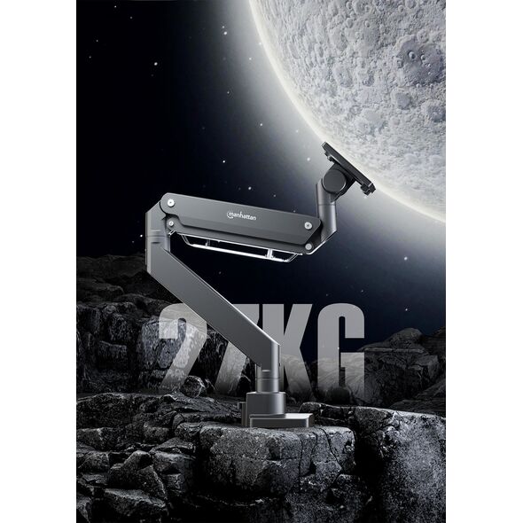 Manhattan 462594 uchwyt / stojak do monitorów 144,8 cm (57") Biurko Czarny