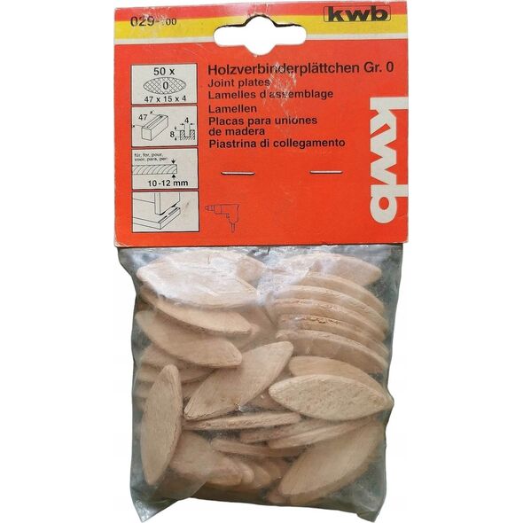 kwb 029100, Biscuit, Beech, Wood, 1.5 cm, 50 pc(s)