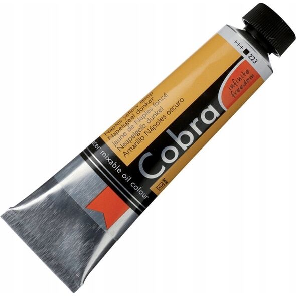 Cobra Artist Water-Mixable Oil Colour Tube Naples Yellow Deep 223