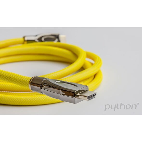 PYTHON Python HDMI« 2.0 καλώδιο 4K2K καλώδιο Nylongeflecht gelb 3m 13812387 4014619717729