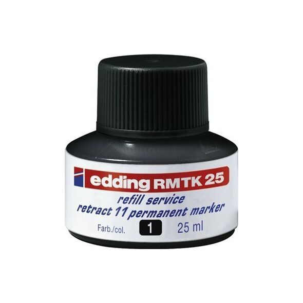 Μελάνι Edding για αναπλήρωση μόνιμων μαρκαδόρων EDDING retract 11 e-RMTK 25, μαύρο 13828623 4004764872022
