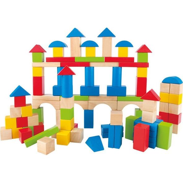 Hape HAPE mediniai blockeliai Build Up and Away, E0427 13784278 6943478005747
