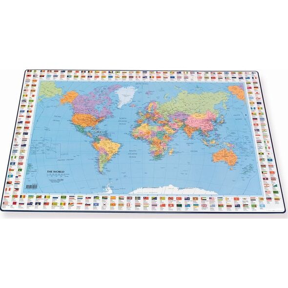 Bantex Bantex 100551500, 630 mm, 440 mm, Κόσμος, Πολιτικός χάρτης, Πλαστικό, Πολύχρωμο 13799395 5702234150012