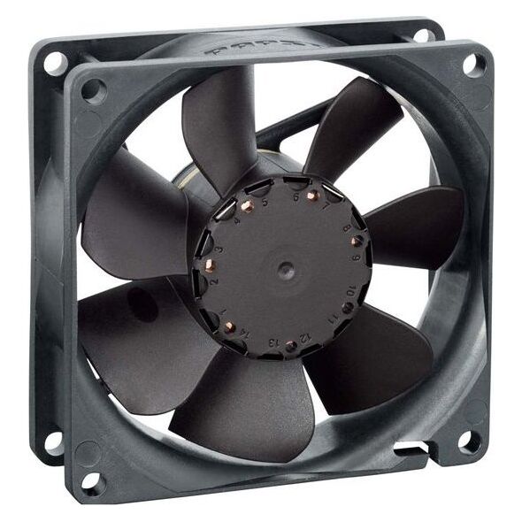 Papst EBM Papst 8412 NLE Axiallüfter ανεμιστήρας 12 V/DC 33 m³/h (L x B x H) 80 x 80 x 25 mm (9292506263) 14221347 4016138653571