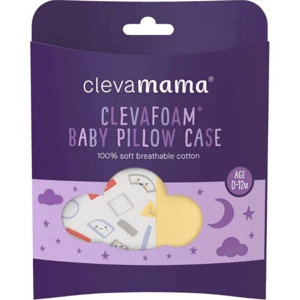 Clevamama CLEVAMAMA ClevaFoam(r) Βρεφική μαξιλαροθήκη Γκρι/Κίτρινο, 3341 14235103 5391533833414
