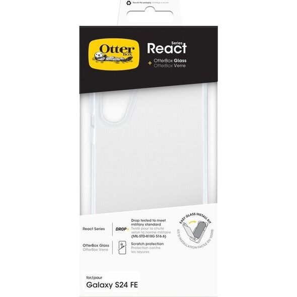 OtterBox OtterBox React + Γυαλί Samsung Galaxy S24 FE - διαφανές 14238620 840304781744