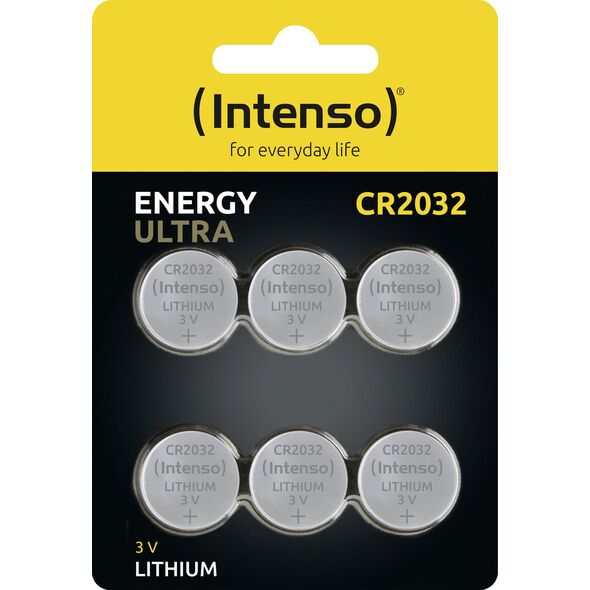 Intenso Intenso Lithium Knopfzellen Energy Ultra CR 2032 6er Blister 13781875 4034303027897