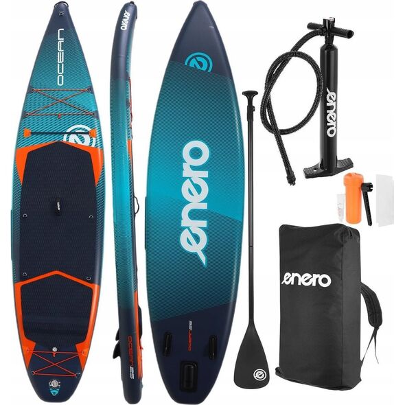 ZESTAW - DESKA SUP 170 KG DMUCHANA ENERO 350x81x15CM OCEAN