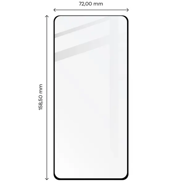 Bizon Glass Edge 2 Redmi Note 12 Pro / 12 Pro+ 5G black