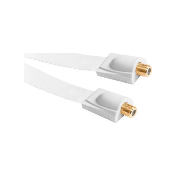 Kabel Antenowy (F) 0.25m biały (KPO3834F)