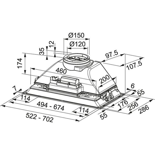 Franke Hood Franke FBI 705 XS 305.0599.508 13564462 7612985764742