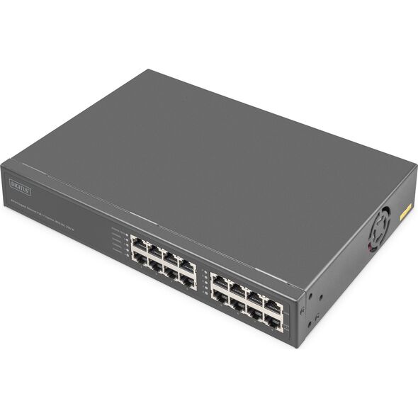 Διακόπτης Digitus DIGITUS Διακόπτης 8 θυρών Gigabitgabit PoE + Injector 250W schw 13672960 4016032495338