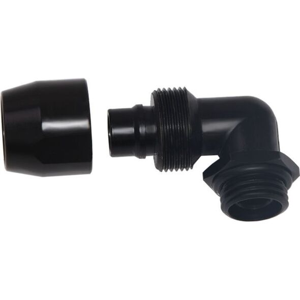Alphacool Alphacool 17455, Μαύρο, Εφαρμογή, Μπρούτζος, 1/4", 90°, 27 χλστ. 13802109 4250200000000