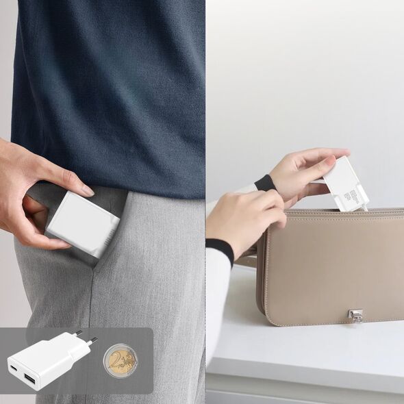 4smarts Netzladegerät PDPlug Slim Duos 30W GaN USB-C+USB-A