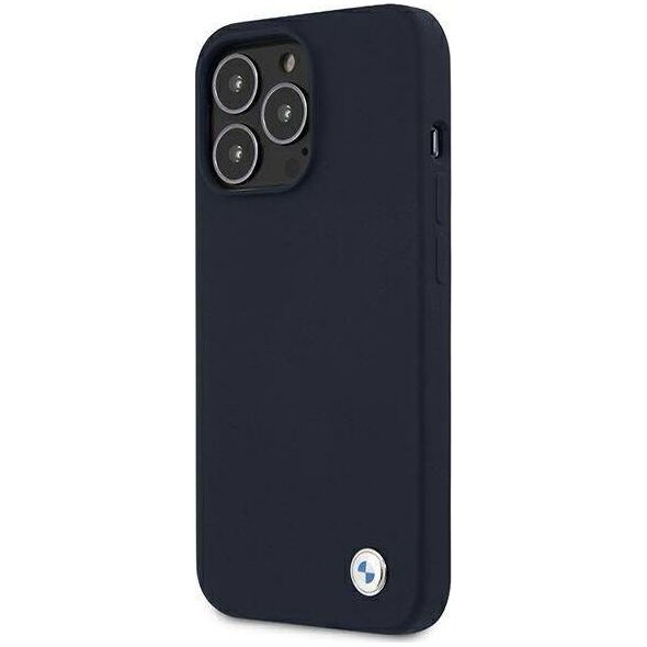 BMW Etui BMW BMHCP13XSILNA Apple iPhone 13 Pro Max granatowy/navy hardcase Silicone Signature