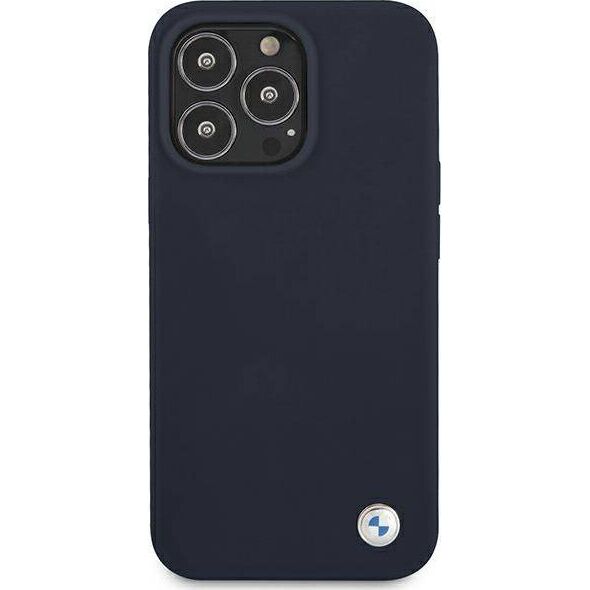 BMW Etui BMW BMHCP13XSILNA Apple iPhone 13 Pro Max granatowy/navy hardcase Silicone Signature