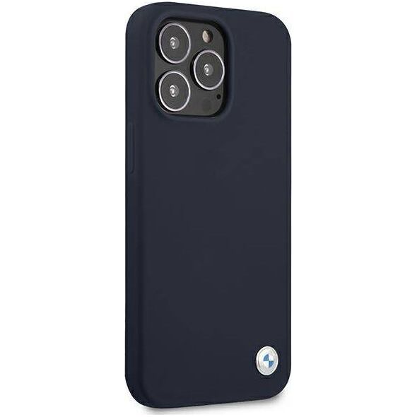 BMW Etui BMW BMHCP13XSILNA Apple iPhone 13 Pro Max granatowy/navy hardcase Silicone Signature
