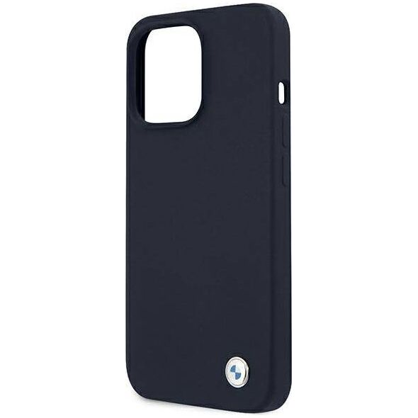 BMW Etui BMW BMHCP13XSILNA Apple iPhone 13 Pro Max granatowy/navy hardcase Silicone Signature