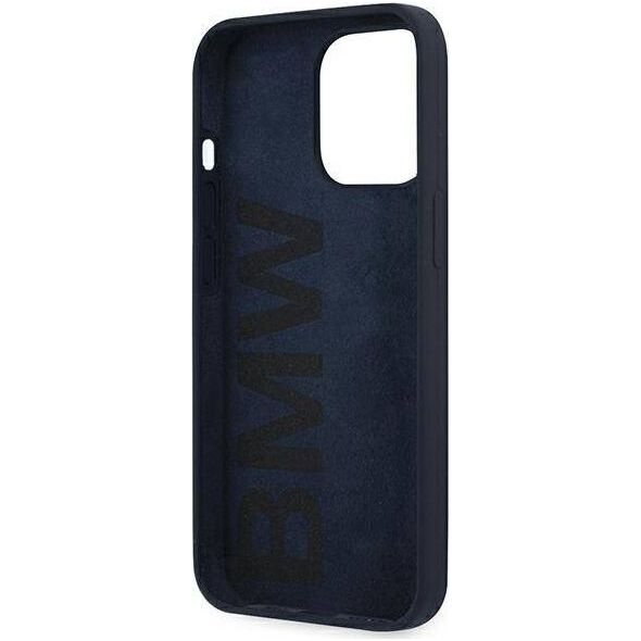 BMW Etui BMW BMHCP13XSILNA Apple iPhone 13 Pro Max granatowy/navy hardcase Silicone Signature