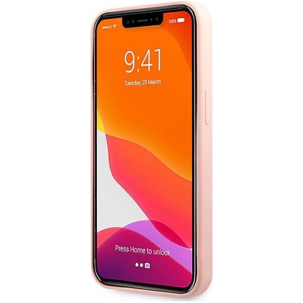 Guess Guess GUHCP13XLS4GWPI iPhone 13 Pro Max 6,7" różowy/pink hard case Silicone 4G Logo
