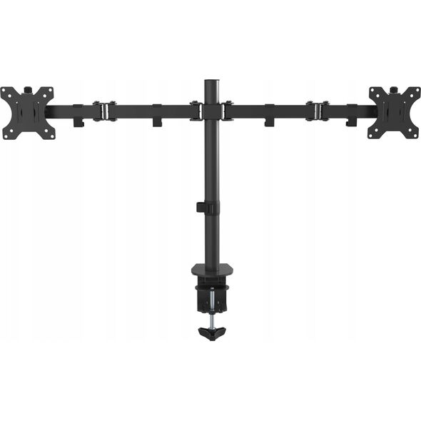 Vision VISION 2-fach-Monitor-Schreibtischstander - 30 JAHRE GARANTIE - geeignet fur Bildschirm 13-27 Zoll mit VESA-Grossen 75 x 75 or 100 x 100 - 2-teilige Arme - Drehbar-negel-Drehbarnkwengel - Schee-Grossen Τούλι - Standerhohe 465 13782508 4740219000007