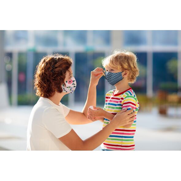 Kanguru KANGURU Stof Mundbind til børn 2-5 år, pige model F (2 τεμάχια) 13800051 8006843012530