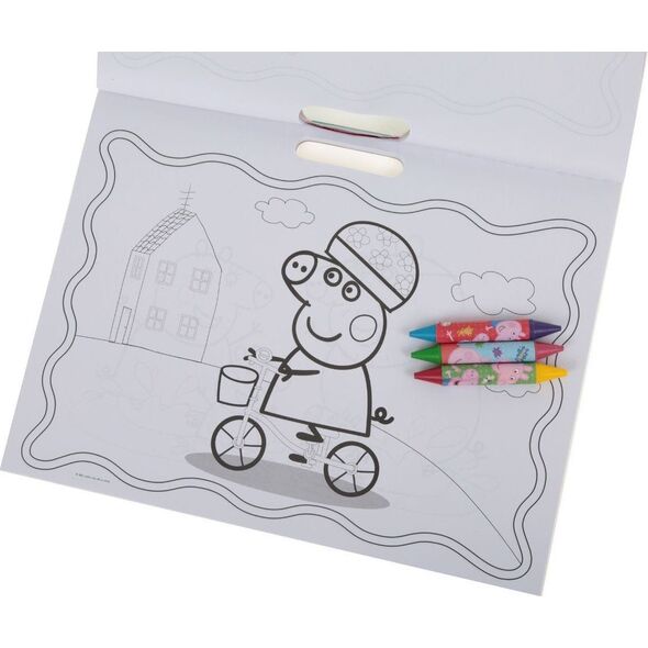 Peppa Pig Peppa Pig Artist pad με 3 κραγιόνια & αυτοκόλλητο φύλλο 13956259 5012128432682