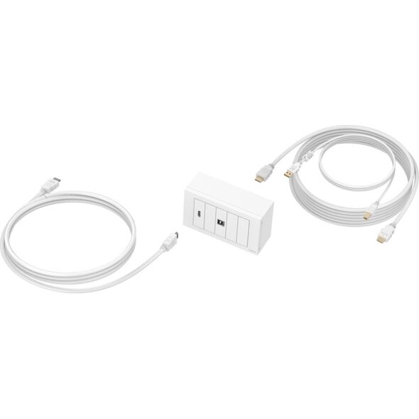 Vision VISION Techconnect Modulares AV-Panel with Kabeln - LEBENSLANGE GARANTIE - 5 Meter Kabel - 4K bei 60 Hz - Einfaches Paket zur Installation von Touchpanel-Displays or Projectoren - Enthalt britische Doppel-Gang-Raufpelzdmen 13967820 9792793000008