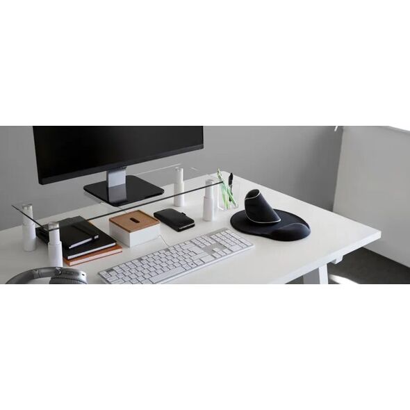 Jobmate Monitorstander Jobmate hvid m/glasplade 13973361 7392489055408