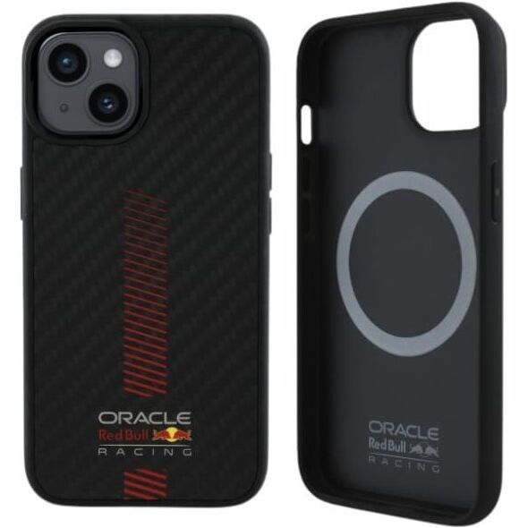 Red Bull RBHMP14S24CFGSMK iPhone 14 6.1" hardcase black/black Carbon Fiber Power Bar MagSafe