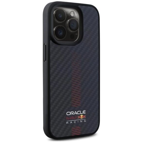 Red Bull RBHMP15L24CFGSMK iPhone 15 Pro 6.1" hardcase black/black Carbon Fiber Power Bar MagSafe