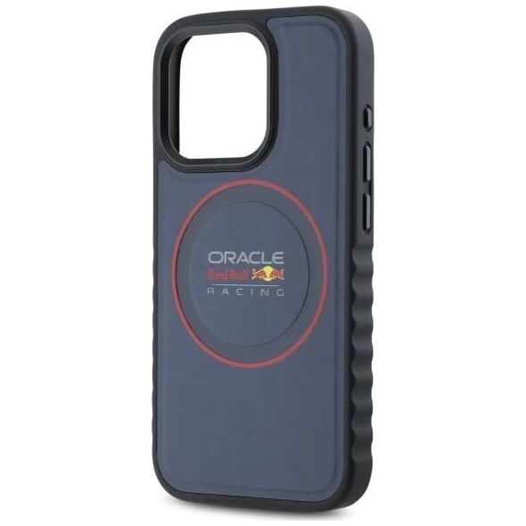 Red Bull RBHMP15X24PUILVR iPhone 15 Pro Max 6.7" hardcase navy blue/navy Leather Red Ring MagSafe