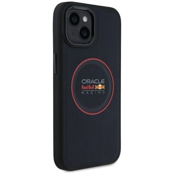 Red Bull RBHMP15S24PUILVR iPhone 15 6.1" hardcase navy blue/navy Leather Red Ring MagSafe